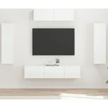 vidaXL Televizní skříň 5 pcs Vysoce lesklá bílá [3409172]