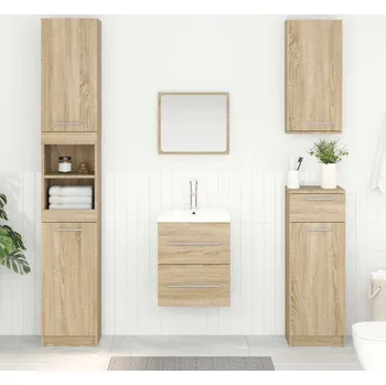 Koupelnový nábytek vidaXL Skříňka pod umyvadlo se zásuvkou Sonoma dub 38,5 x 41 x 48 cm [880446]