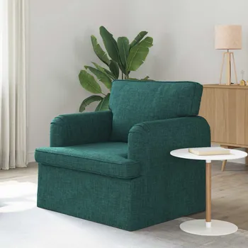 Křeslo vidaXL Pohovka 60cm Tmavě zelená Kov [42024479]