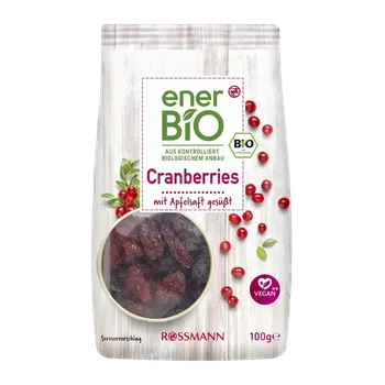 Sušená potravina enerBiO Sušené brusinky 100 g