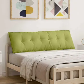 vidaXL Polštář na záda Světlá zelená 160 x 19 x 50 cm textil [42014883]