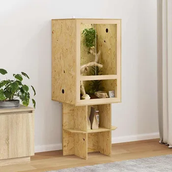 vidaXL Terárium Hnědá 50 x 50 x 130 cm OSB [3397888]