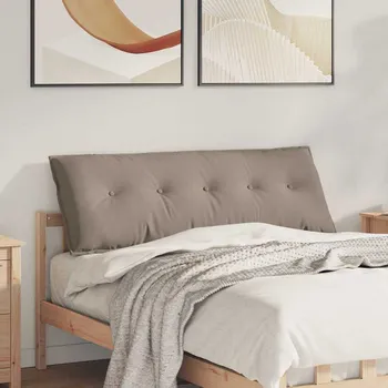 Bytový textil vidaXL Polštář na záda Taupe 140 x 50 cm Mikrovlákno [42014859]
