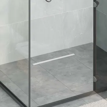 vidaXL 360° odtok na sprchu s slim modelem Stříbrná 50 cm [42015985]