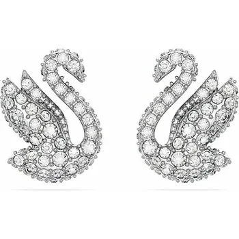 Módní doplněk Náušnice Swarovski Iconic Swan 5647873 stříbrná SLV, vel. ONE SIZE