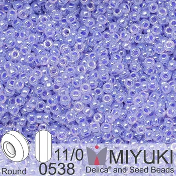 Korálek Korálky Miyuki Round 11/0. Barva 0538 Lilac Ceylon . Balení 5g