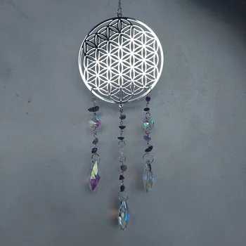 Lapač snů Lapač Slunce Suncatcher Květ života