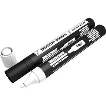 Popisovač průmyslový, bílý, STALCO