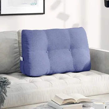 Bytový textil vidaXL Polštář na záda Modrá džínovina 80 x 24 x 50 cm textil [42014426]