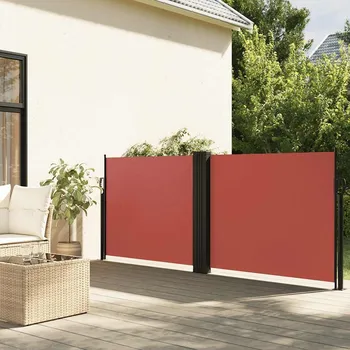 Markýza vidaXL Zatahovací boční markýza 100 x 600 cm [4004584] Barva: Cihlová