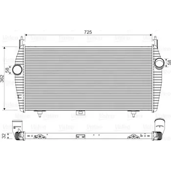 Chladič motoru Chladič turba VALEO 818335