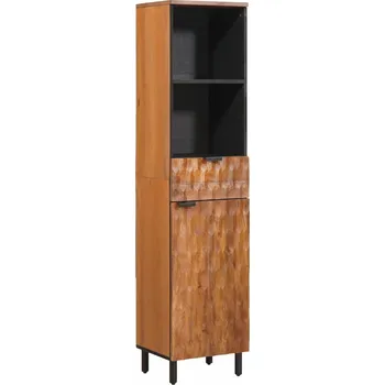 Koupelnový nábytek vidaXL Koupelnová skříň Hnědá 38 x 33 x 160 cm Masivní mangové dřevo [4017922]