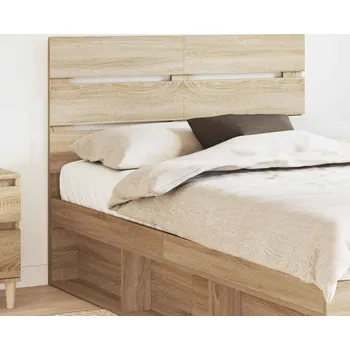 vidaXL Čelo postele s čelo Sonoma dub 135 cm kompozitní dřevo [887547]