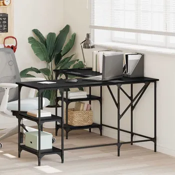 Psací stůl vidaXL Stůl Černý dub 139 x 139 x 75 cm kompozitní dřevo [882870]