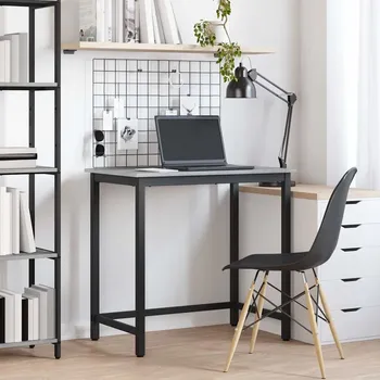 Psací stůl vidaXL stůl Šedá Sonoma 100 x 50 x 76,5 cm Inženýrské dřevo a ocel [873771]