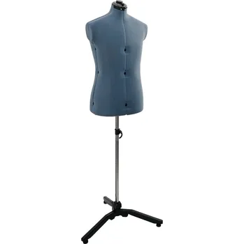Figurína vidaXL Ženský nastavitelný formát šatů Modrá 37.5-45.5 palců textil [42018611]