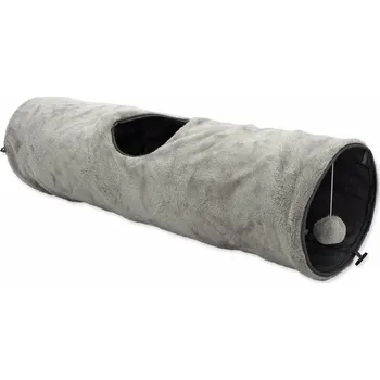 Magic cat Tunel plyš šustící šedý 90x24cm