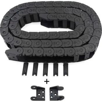 Befenybay R18 Vnitřní velikost 10x20mm Délka 1 metr Černý plastový flexibilní tažný řetězový kabel