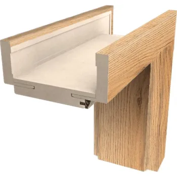 Stavebniny Naturel Obložková zárubeň 80 cm pro tloušťku stěny 34-38 cm pravá O9CPLDN80P