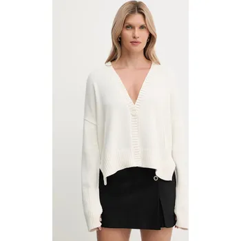 Dámský svetr Bavlněný kardigan Armani Exchange XW001304.AF16552 béžová 01X, vel. M