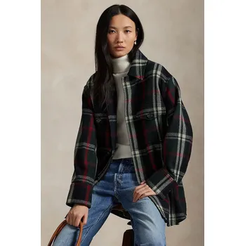 Pánská košile Košile s příměsí vlny Polo Ralph Lauren Woven Sport 211971524 zelená 79X, vel. M