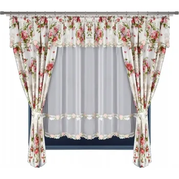 Záclona BytoTex Hotová záclona se závěsem Rose, 400x160 cm