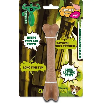 Hračka pro psa MR.DENTAL Hračka Mr. Dental žvýkací bambone kost kuřecí S/M