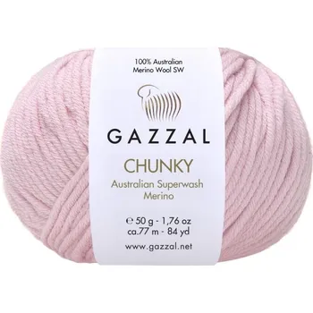Příze Příze Gazzal Chunky 146 pudrově růžová