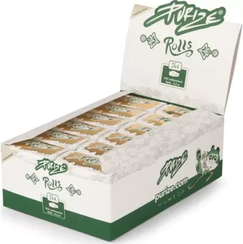 PURIZE rolovací papírky Rolls Brown, nebělené, 4 m | box 24 ks (PURIZE Brown Rolls - ultra tenká nebělená role papíru 44 × 4200 mm, volná délka, dokonale čistá chuť a perfektní hoření.)