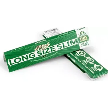 PURIZE papírky Long Size Slim, 42 ks v balení, nebělené (PURIZE Long Size Slim - extra dlouhé, ultra tenké papírky 44 × 130 mm, 42 ks v balení, neutrální chuť a perfektní hoření.)