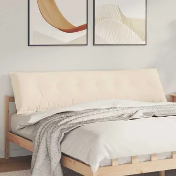 vidaXL Polštář na záda Béžová 200 x 50 cm Mikrovlákno [42014993]