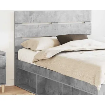 vidaXL Čelo postele s čelo Betonově šedá 120 cm kompozitní dřevo [887556]