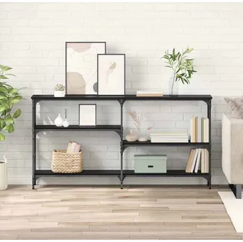 Konzolový stolek vidaXL Konzolový stolek Černý dub 150 x 29 x 76,5 cm kompozitní dřevo [882798]