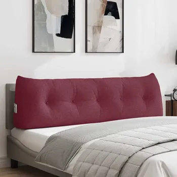 vidaXL Polštář na záda Víno Červené 160 x 24 x 50 cm textil [42014531]