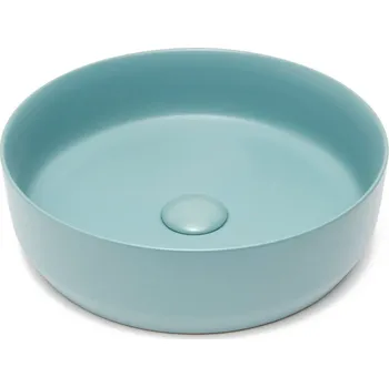 Swiss aqua technologies Umyvadlo na desku SAT Infinitio 39x39 cm zelená mat bez otvoru pro baterii SATINF3939LGEM