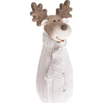 Vánoční dekorace Sob s LED světlem 47 cm