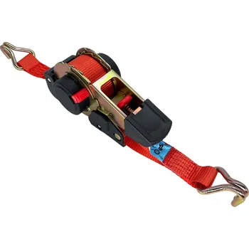 Upínací popruh Kurta s automatickým navíjecím popruhem s dvěma háky a ráčnou 25 mm x 3 m