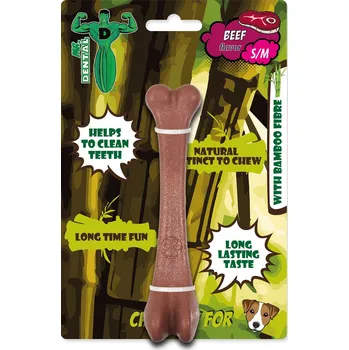 Hračka pro psa MR.DENTAL Hračka Mr. Dental žvýkací bambone kost hovězí S/M