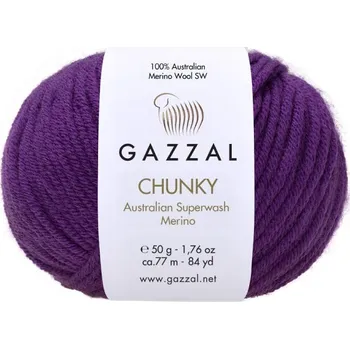 Příze Příze Gazzal Chunky 149 fialová
