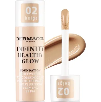 Přípravek na tvář Dermacol Infinity Healthy Glow Foundation lehký rozjasňující Make-up 20 g 02 Beige