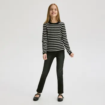 Dívčí svetr Reserved - Pruhovaný svetr - černý - 234DB-99X - 234DB-99X-122-3