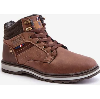 Pánská běžecká obuv Boto Zateplené pánské kotníkové boty McBraun Barva: Béžová, Velikost: 42