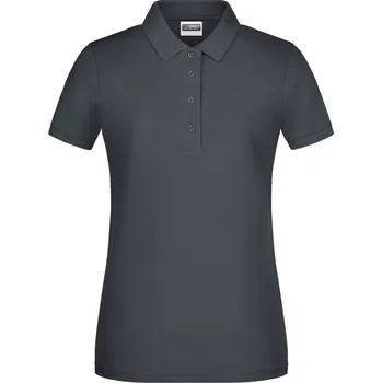 Dámské piqué polo z bio bavlny JN 8009 graphite M