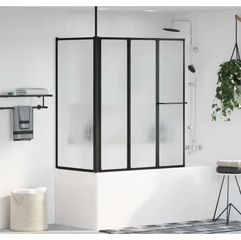 vidaXL Sprchová zástěna Bílá 120 x 70 x 137 cm Hliník [42009757]