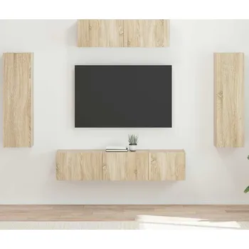 Obývací stěna vidaXL Televizní skříň 5 pcs Sonoma dub [3409170]