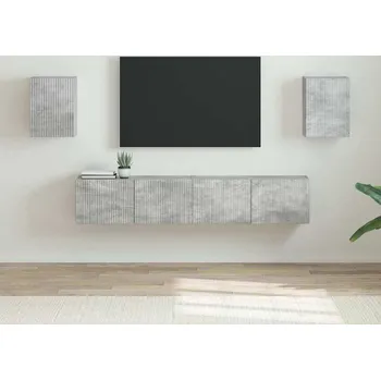 Obývací stěna vidaXL TV wall cabinet 2 pcs Beton 30 x 31 x 40 cm kompozitní dřevo [892256]