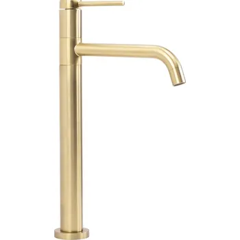 REA LUGANO umyvadlová baterie Slim, broušená zlatá, vysoká REA-B4420