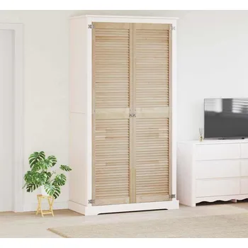 Interiérové dveře vidaXL Skříňové dveře se dveřmi 2 pcs Přírodní 201 x 2,1 x 49,5 cm [42019275]