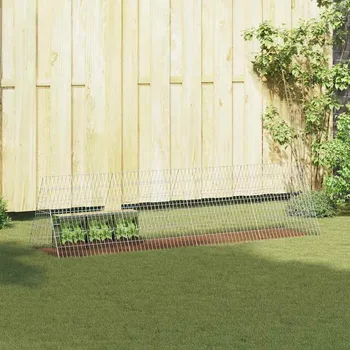 vidaXL Klec pro králíky Stříbrná 650 x 55 x 55 cm Pozinkovaná ocel [42019225]