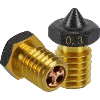 Filament E3D V6 vysokoprůtoková tryska s PTFE povlakem 0.6